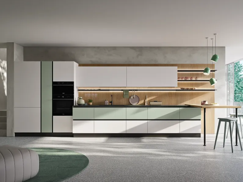 Cucina a prezzo ribassato con penisola moderna Easy  Ar-due