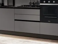 Cucina Ar-due moderna lineare grigia in laminato opaco Easy promo