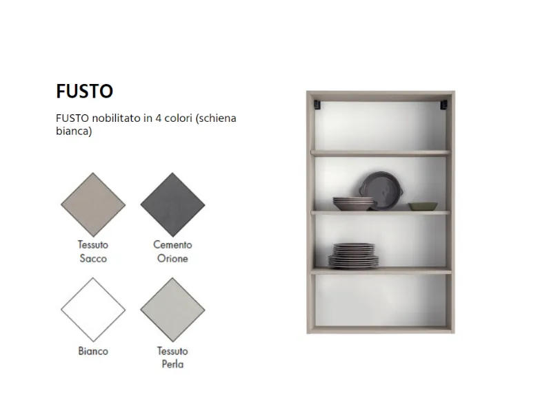 Cucina Ar-due moderna ad angolo altri colori in laminato materico Easy 6