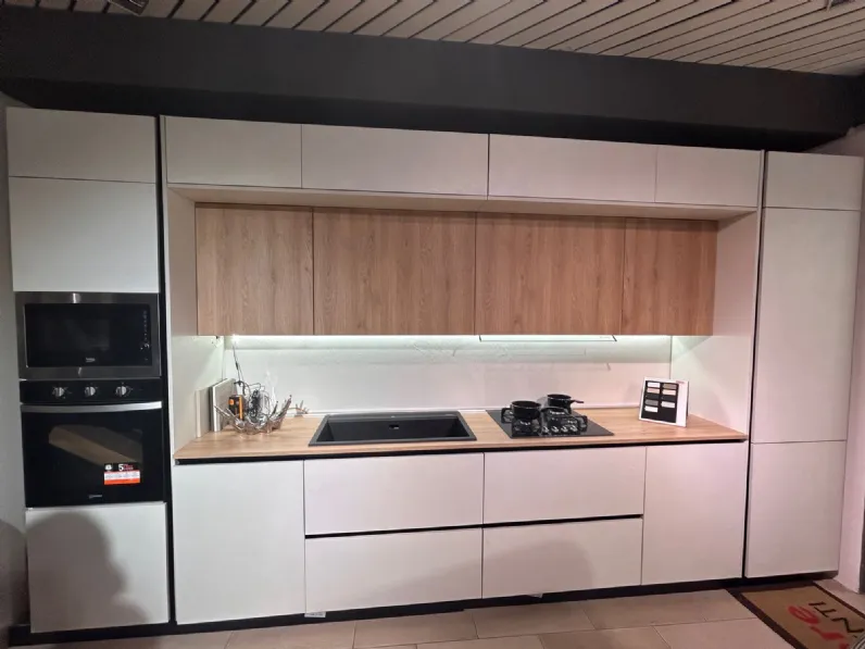Cucina bianca moderna lineare Aran Marilin a soli 6950
