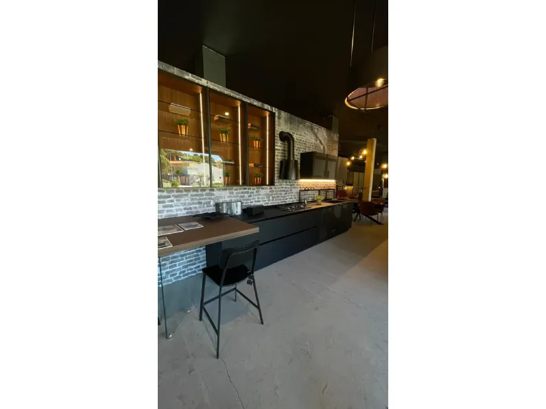 CUCINA con penisola Aran Lab 13 acuta fenix SCONTATA 25%