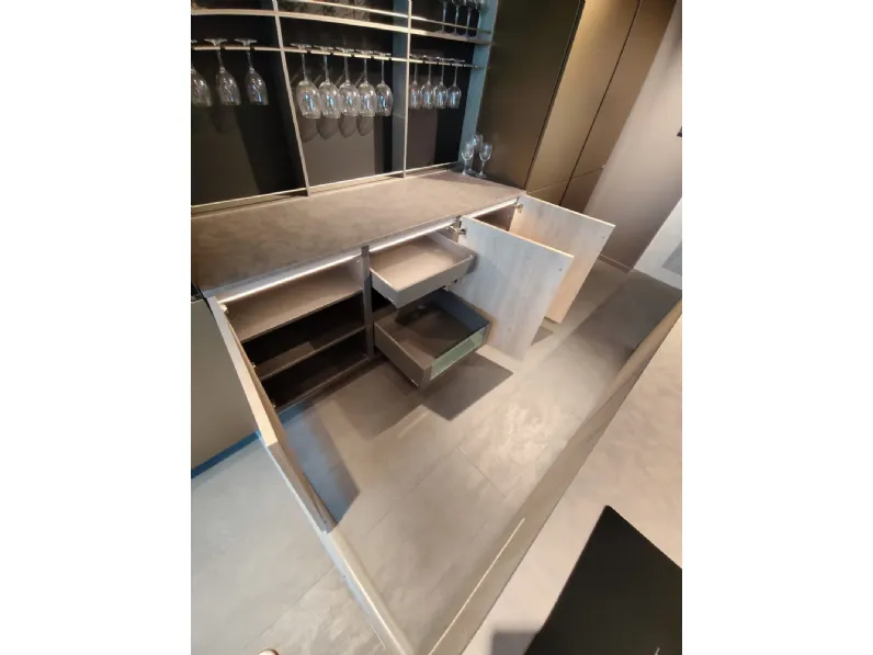 Cucina a PREZZI OUTLET in laminato materico Aran -70%