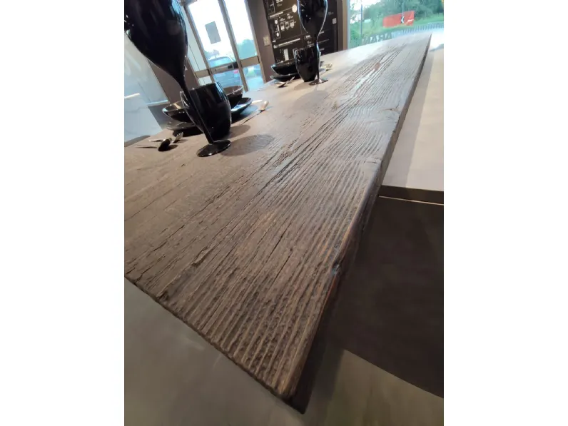 Cucina a PREZZI OUTLET in laminato materico Aran -70%