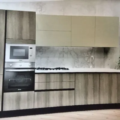 Cucina a PREZZI OUTLET in laminato materico Aran -51%
