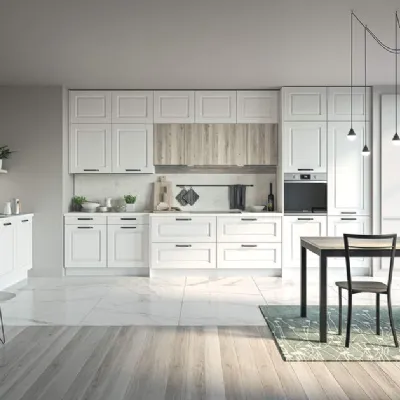 Cucina arancione classica lineare Maya composizione 01 Prima cucine a soli 2790 Euro