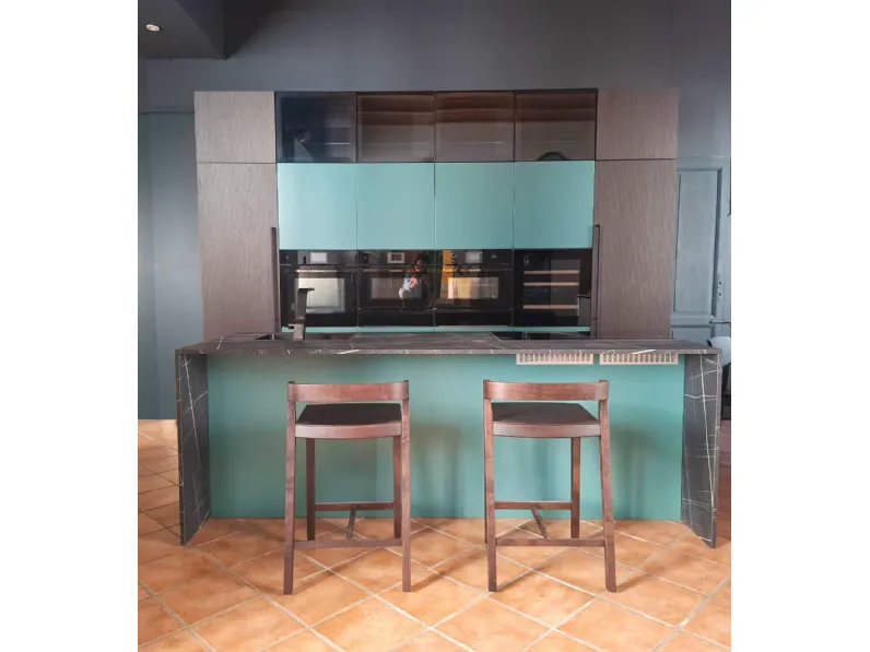 CUCINA Armony Cucina con isola riga PREZZO OUTLET scontata 50%