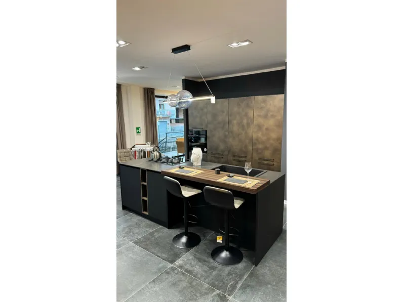 Cucina altri colori design con isola Armony Kappa a soli 9890€