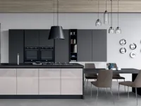 Cucina grigio design ad isola Ar 2 Arredo3 in offerta