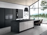 Cucina grigio design ad isola Ar 2 Arredo3 a soli 16500