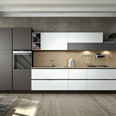 Cucina An design grigio lineare Arredo3 scontata 38%