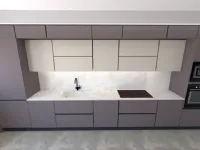 Cucina grigia moderna lineare Arredo 3  Arredo3 in Offerta Outlet