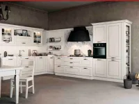 Cucina Arredo3 classica ad angolo bianca in legno Asolo 3