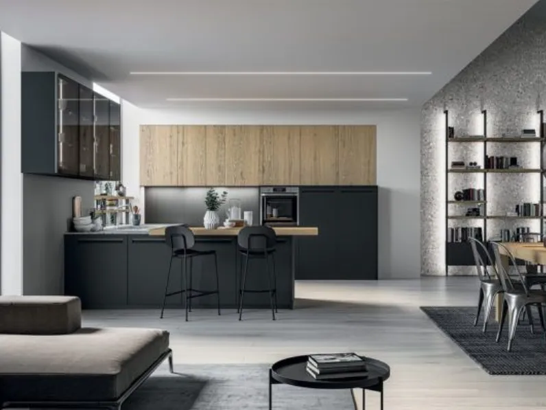 Cucina Mhid_maiocchi con penisola Arredo3 con un ribasso imperdibile