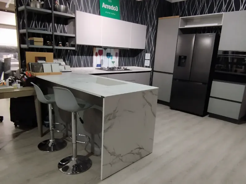 Cucina Cucina kali  e glass di Arredo3 in offerta -60%