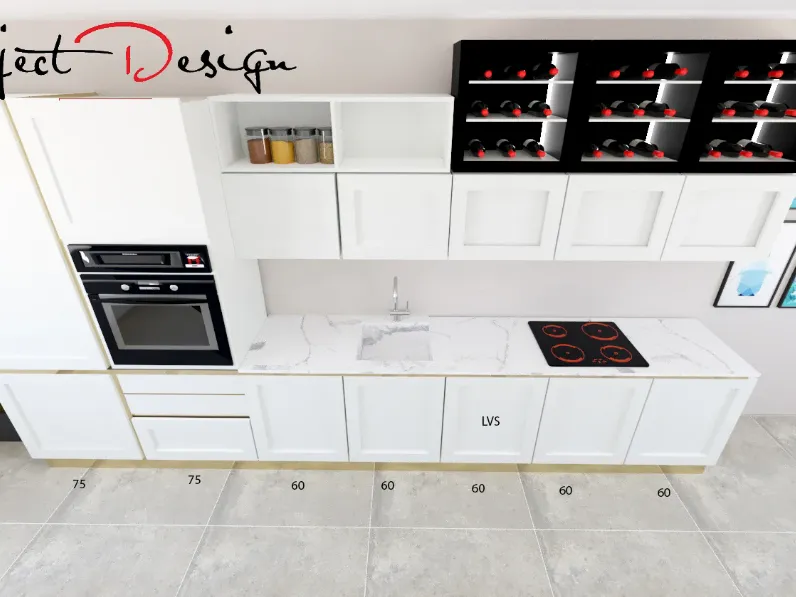 Cucina Arredo3 Meg  OFFERTA OUTLET sconto 46% 