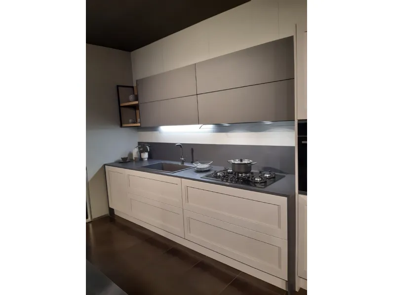 Cucina lineare industriale Frida Arredo3 a prezzo scontato