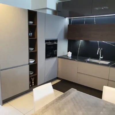 Cucina a prezzo scontato ad angolo moderna K5 wega  Arredo3