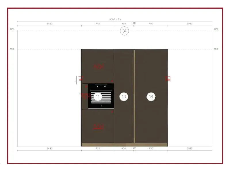 Cucina Arredo3 Kali' 2024 PREZZO OUTLET scontata 45%