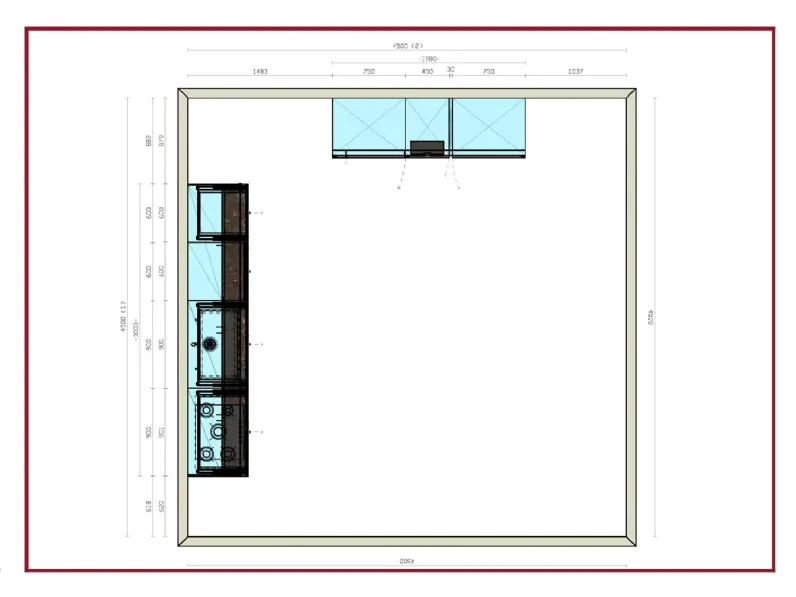 Cucina Arredo3 Kali' 2024 PREZZO OUTLET scontata 45%