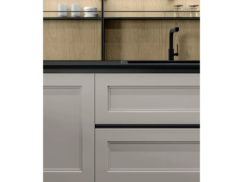 Cucina a PREZZI OUTLET in laminato opaco Arredo3 -37%