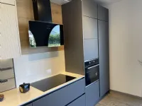 Cucina moderna lineare Mod glass Arredo3 a prezzo ribassato