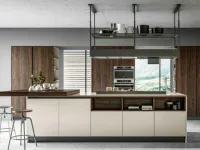 Cucina rovere moro moderna ad isola Arredo3 Round 3 a soli 16500