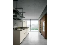 Cucina rovere moro moderna ad isola Arredo3 Round 3 a soli 16500