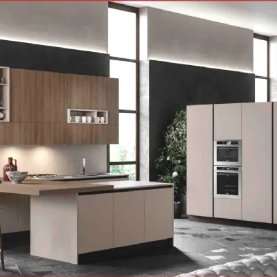Cucina moderna con isola Round 5 Arredo3 a prezzo ribassato