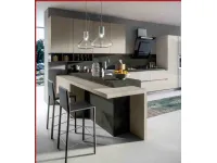 Cucina magnolia moderna con penisola Arredo3 Round 3 a soli 9000 Euro