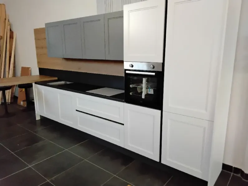 Cucina bianca moderna lineare Cucina meg  Arredo3 in offerta