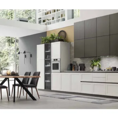 Cucina Arrex moderna lineare altri colori in laminato materico A1 *