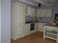 Cucina magnolia classica con penisola Gloria Arrex a soli 4025