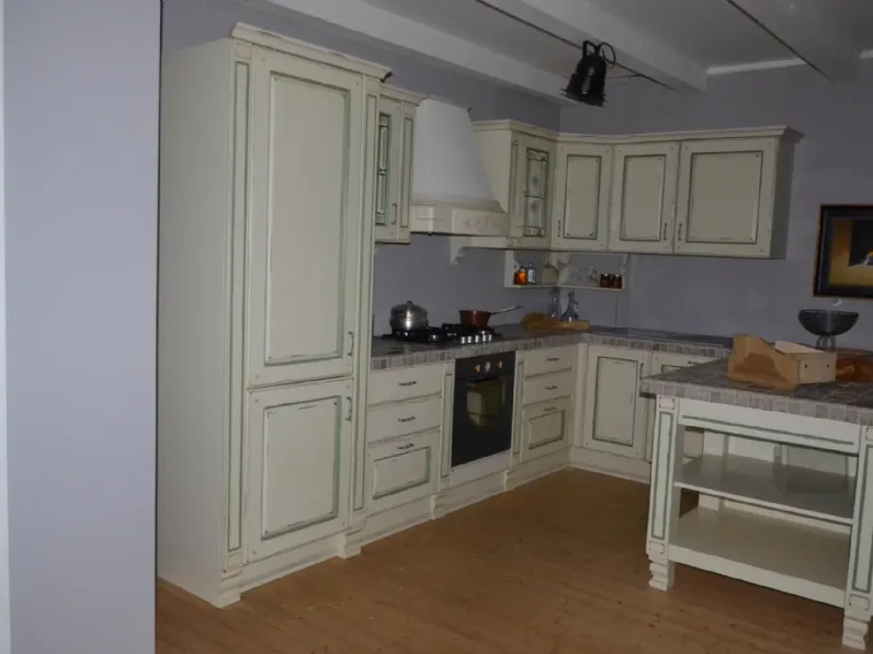 Cucina magnolia classica con penisola Gloria Arrex a soli 4025