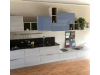 Cucina Arrex moderna lineare altri colori in laminato materico Cedro 