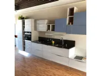 Cucina Arrex moderna lineare altri colori in laminato materico Cedro 