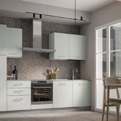 Cucina a PREZZI OUTLET in laminato opaco Arrex -20%