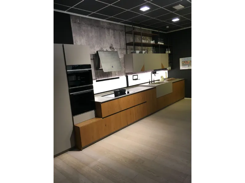 Cucina Arrex moderna lineare altri colori in legno Wood 