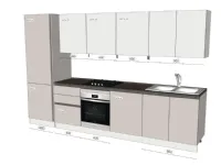 Cucina moderna lineare Loft  Arrex a prezzo scontato