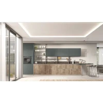 Cucina moderna lineare Loft  Arrex a prezzo scontato