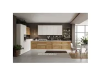 Cucina ad angolo in laminato materico a prezzo scontato 30%