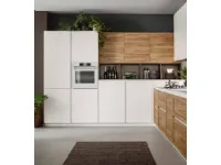 Cucina ad angolo in laminato materico a prezzo scontato 30%