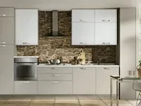 Cucina Artec moderna lineare grigio in laccato opaco Lungomare colombini