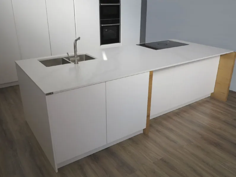 Cucina Artigianale ad isola U810 cristal SCONTATA