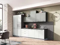 Cucina lineare in laccata opaco altri colori Cucina in promozione a roma smart 1-360 a prezzo ribassato