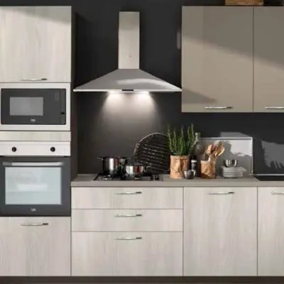 Cucina lineare moderna Cucina kira cm 360 h 216 Artigianale a prezzo scontato