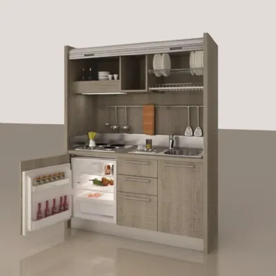 Cucina Artigianale Cucina monoblocco a scomparsa 157,6 OFFERTA OUTLET