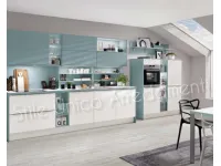 Cucina Easy beach moderna azzurra lineare Artigianale scontata 54%