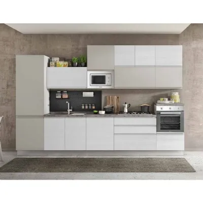 Cucina lineare moderna Cucina kelly 360 d Artigianale a prezzo ribassato