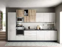 Cucina Artigianale moderna lineare altri colori in laminato materico Modello mart 360