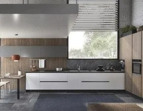 Scopri la cucina ad angolo in laminato materico con sconto del 25%!